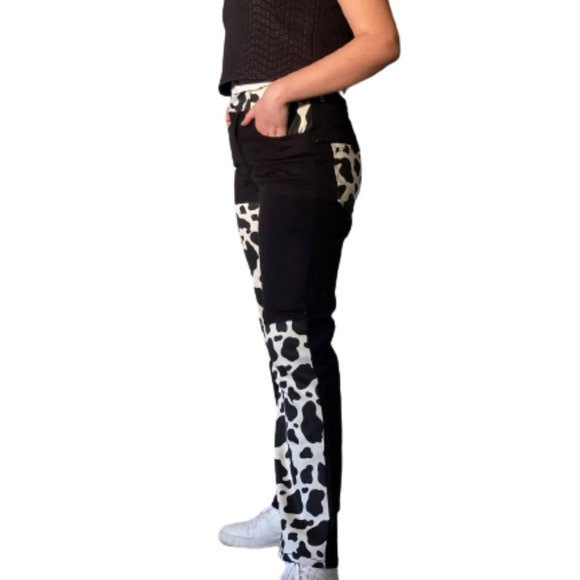 Cow print jeans Egyptian cotton - Picture 4 of 7